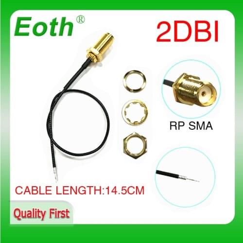 Extension Cable SMA Female 2.4GHZ ANTENNA WIFI IPEX 1P 2P cable plug to Open End with Sn tip for pcb soldering Pigtail Cable