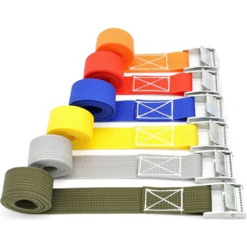 High Quality 2pcs 2.5cm*6M 500KG Polypropylene Transport Ratchet Tie Down Cargo Lashing Cargo Belt Ratchet Strap