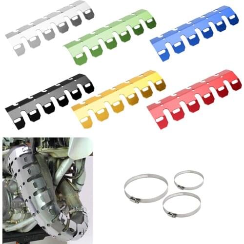 1 Pair Motorcycle Accessories Exhaust Muffler Pipe Leg Protector Heat Shield Cover FOR Harley BMW Honda R1200 CRF CBR Bike