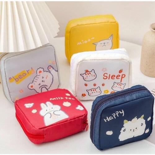 1pcs Women Napkin Towel Cosmetic Bags Tampon Storage Bag Sanitary Pad Pouch Organizer Ladies Makeup Bag Tampon Holder Organizer