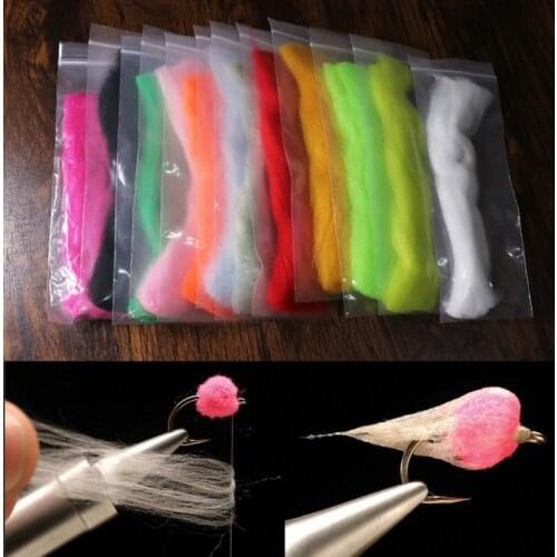 1 Bag Craft Fur Soft Synthetic Fiber Streamer Tail Wing Fly Fishing Tying Materials Fishing Lures New