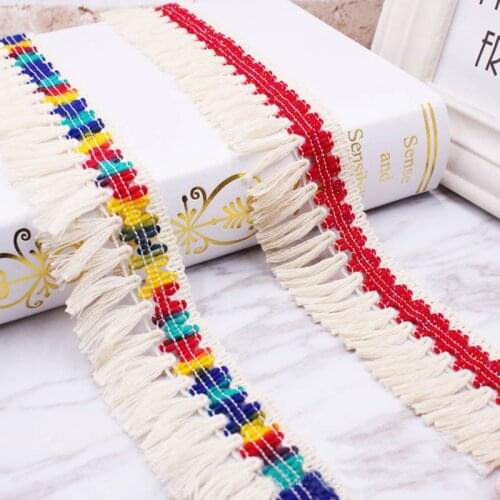 10yards DIY accessories tassel fringe cotton thread lace bohemian tassel trimming fringes for sewing clothes Curtains decoration