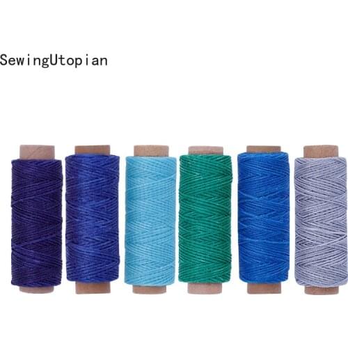 12/30/50M 150D Sewing Thread Wax Line DIY Handmade Wear-Proof Leather Needlework Fiber Yarn Tool Hand Sewing Accessories