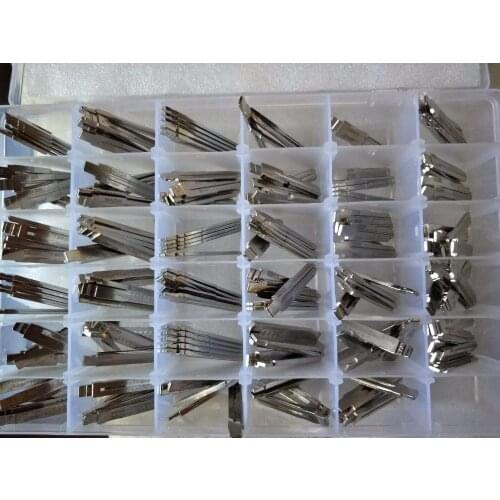 175pcs/lot 35 Type Full Original Engraved Line Key for 2 in 1 LiShi Scale shearing Teeth Blank Car Key Locksmith Tools