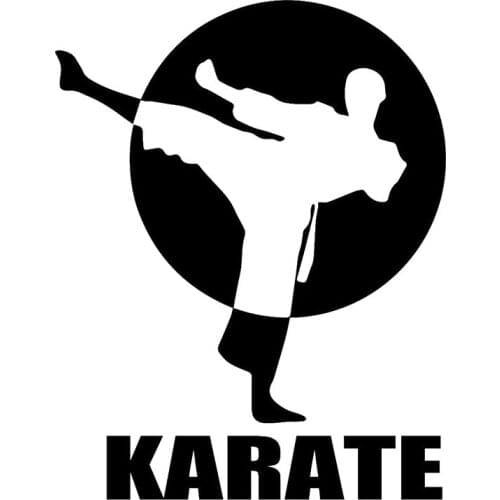 19.6CM*25.4CM Karate Sports JDM Car Styling Car Stickers Motorcycle Decorating Stickers
