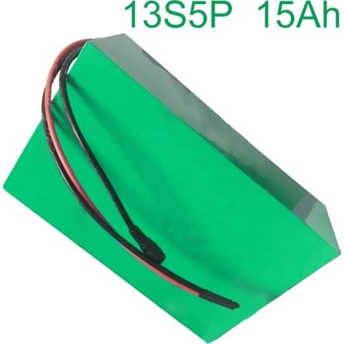 48V 15Ah 13S5P 18650 Li-ion Battery Pack E-Bike Ebike electric bicycle 180*130*70mm Accept customization