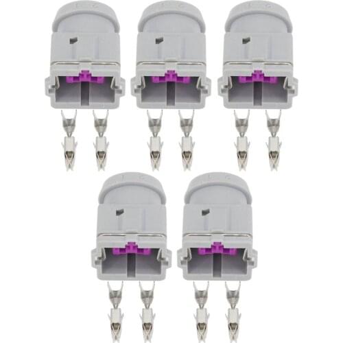 5 Sets 2 Pin gray auto wire harness connector car connector plug with terminal DJ7022C-3.5-21