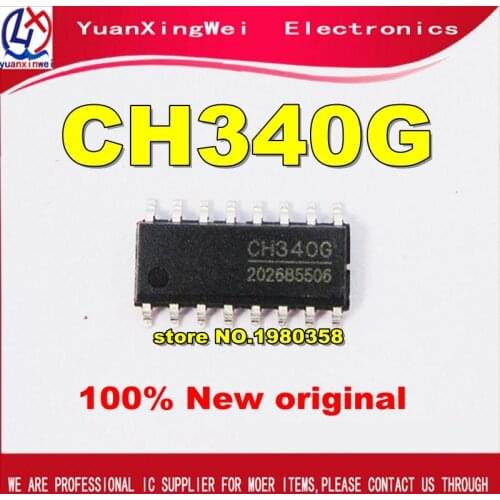 5PCS/LOT CH340 CH340G chip SOP16 USB to serial port chip
