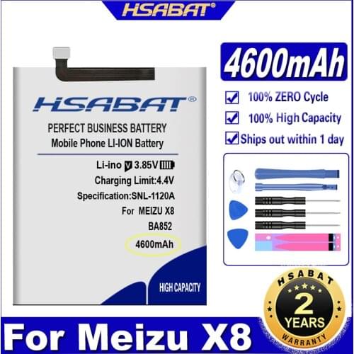 HSABAT BA852 4300mAh High Capacity Battery for Meizu X8 Smart Phone Batteries