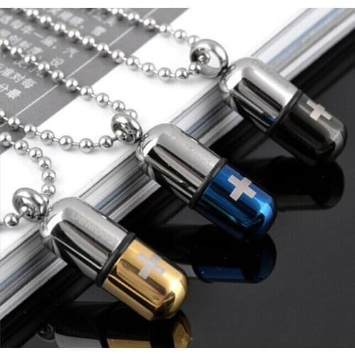 New Cross Lovers Fadeless Pendant Stainless Steel Chain Necklace for Men Women Fashion Jewelry