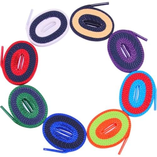 Coolstring 8MM Women Sneaker 2020 High Quality Ropes 350 Easy Increase Custom Double Color Combination Flat Type 180cm Shoelaces