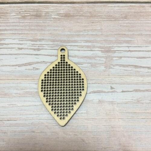 20 pcs free shipping laser cut Cross Stitch Wooden Blanks