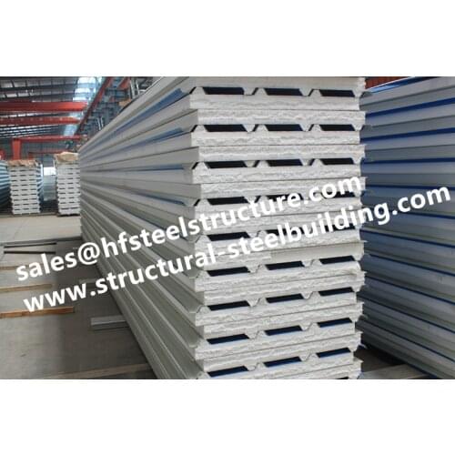 Cold room insulation material for corpse cold storage and PU/EPS sandwich panel for supermarket cold storage China supplier