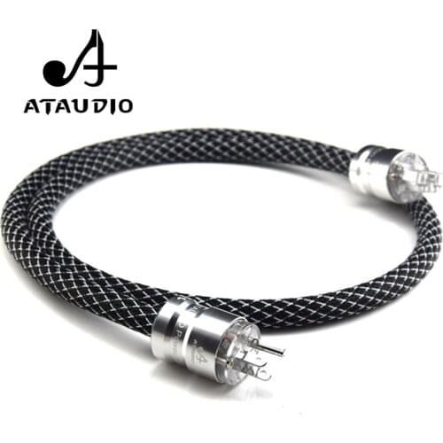 ATAUDIO Hif Power Cable 4N OFC DVD Amplifier Multimedia High Quality Power Cord with US Plug