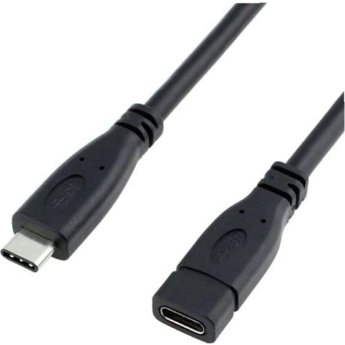 USB Type C Extension Cable USB 3.1 Data Video Cable USB-C Male to Female Extending Wire Extender Cord Connector 0.2 0.5m/1m