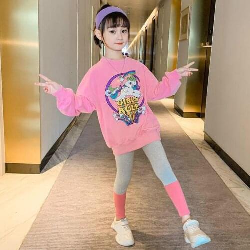 Girls Clothing Sets Spring Cotton Lovely Suit For Girl Shirt+pants Kids Clothes Suit High-quality 3color 3-14 Years Clothing Set