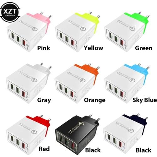 USB 3.0 HUB Quick charger EU/US Plug USB Fast Charging Hub 3 Ports for Samsung Xiaomi Huawei Phone Charge Power Adapter QC 3.0