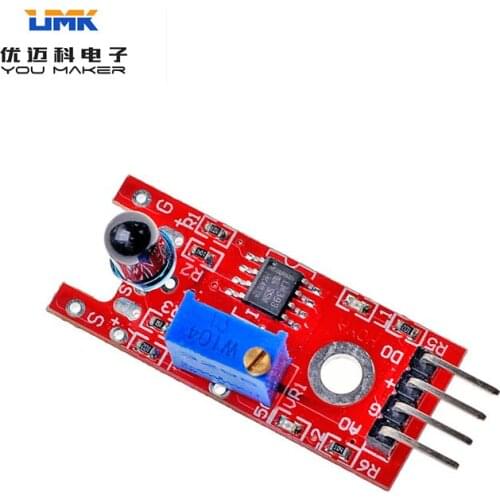 Red version Flame sensor module for Intelligent car fire source detection Fire source detection alarm electronic module