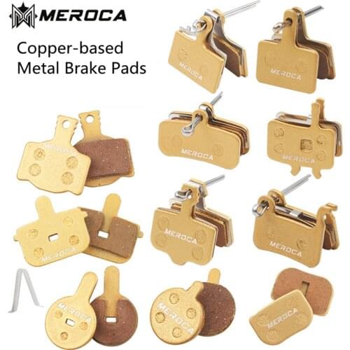 MEROCA MTB Mountain Bike Metal Brake Pads Wear-resistant For Shimano BB5/BB7 M315 Hydraulic Disc Brake Pads Cycling Parts