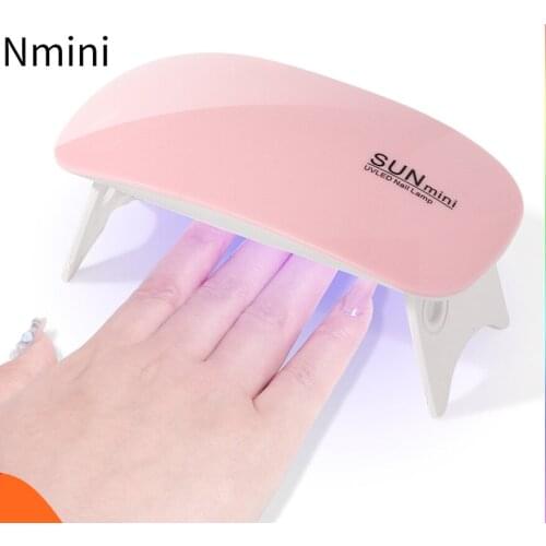 6W Mini Nail Light Pink White Nail Dryer UV LED Light Portable Micro USB Household Drying Light is very convenient