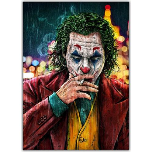 5d Diamond Painting Cross Stitch Kit Joker Smoking Movie Picture Full Square Drill Diamond Paint Mosaic Embroidery Accessoires