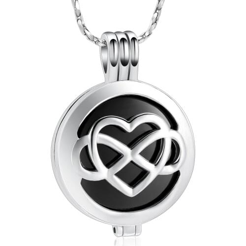 Infinity Urn Necklaces Cremation Jewelry for Ashes Keepsake Memorial Jewelry for Women Loved ones
