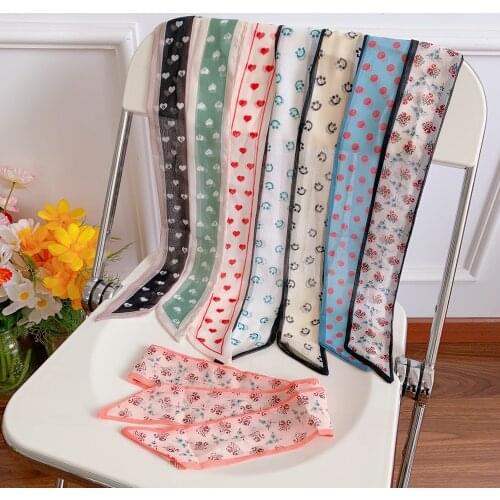 Chiffon Art Hairband French Strap Ribbon Fashion Headdress Mesh Red Temperament Hair Strap Floating Lead Rope