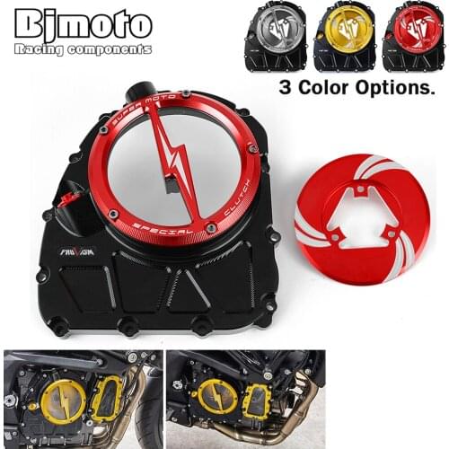 Motorcycle Engine Clear Clutch Cover Protector Guard For Benelli BN600 TNT600 2020 Clutch Pressure Plate Spring Retainer R