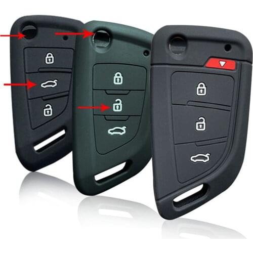 Silica Gel Key Holder For VVDI2 Car Key Cover Case For Vvdi Mini Key Tool Flip Key Case For Keychain Alarm Car Accessories