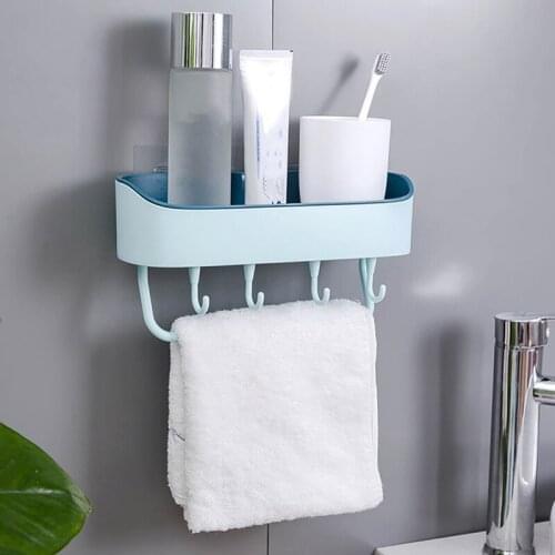 Bathroom Shower Gel Shampoo Holder Shelf Adhesive Storage Rack Organizer Home Decoration Bathroom Accessories Floating Shelf