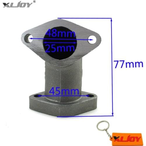 XLJOY 25mm Manifold Intake Pipe For 125cc 140cc 150cc 155cc 160cc Pit Dirt Bike ATV Quad Motorcycle