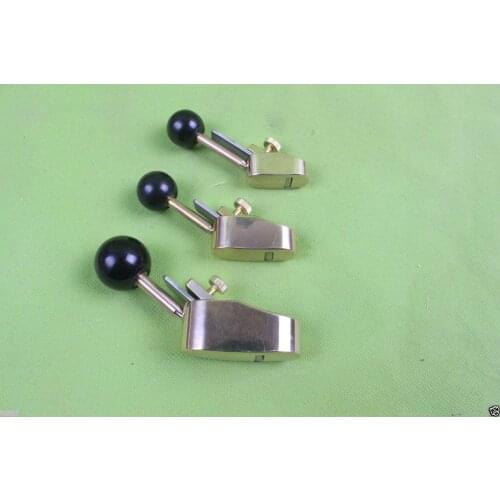 Yinfente 3 pcs various size mini brass planes convex bottom, Violin/Cello making tools, Copper Metal