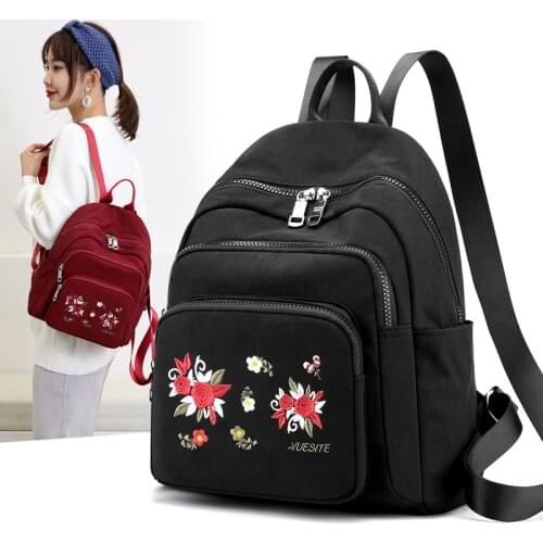 Women Backpacks Kawaii Casual School Bags for Teenage Girls Nylon Bookbag Female Casual Travel Shoulder Bags Mochila Sac A Dos