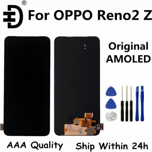 6.53" Original For OPPO Reno2 Z Reno2 F LCD Display Touch Screen Digitizer Assembly For OPPO Reno 2Z Reno 2F AMOLED LCD Screen