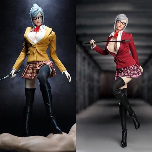 1:6 Scale Shiraki Meiko SET044A/B Female Clothing Set with Head Sculpt Fit 12inch Female PH TBL Figure Big Breasts Body