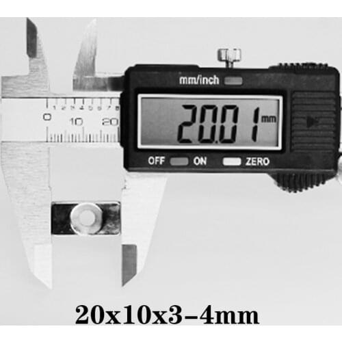 5~100PCS 20x10x3-4 Block Powerful Magnet 4mm hole Bulk Sheet Magnet 20x10x3mm-4mm Strong Permanent NdFeB Magnets 20*10*3-4 mm