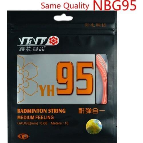 7 PCS Same Quality as NBG95 Badminton String Medium Feeling High Resilience 0.68mm YH95 Racquet Line L2092-7SPA
