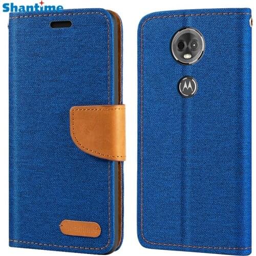 Oxford Leather Wallet Case For Motorola Moto E5 Plus With Soft TPU Back Cover Magnet Flip Case For Motorola Moto E5 Plus