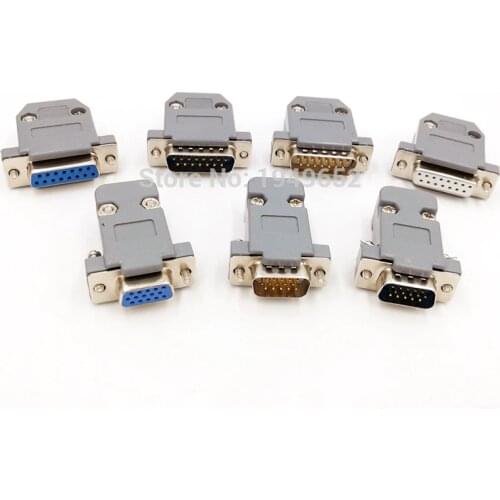DB15 D type VGA Plug Data connector 2/3 row 15pin port socket adapter female Male DP15