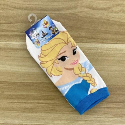 Disney cartoon childrens socks girls cotton 3-5-7-9 years old socks spring and autumn summer big boys thin thin princess socks