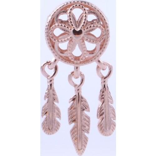 DoDoFly Genuine 925 sterling silver Sacred Tassel Dream Catcher Charm fit original bracelet DIY Jewelry