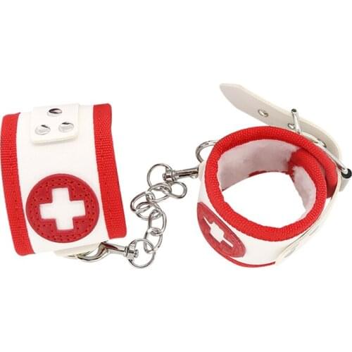 EXVOID Nurse Role Play Hand Cuffs Slave Handcuffs Ankle Cuff Restraints Cosplay Adult Products BDSM Bondage Sex Toy for Couple