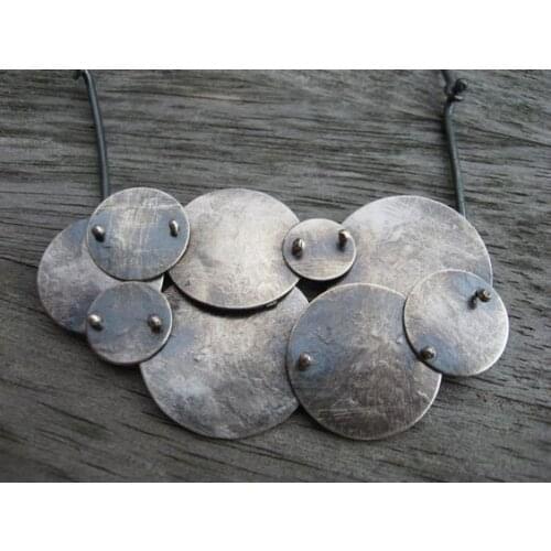 STONE AGE COLLECTION 925 STERLING SILVER SPACERS LADY NECKLACE