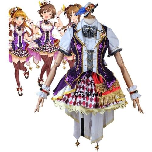 THE IDOLM Positive Passion Honda Mio Takamori Aiko Hino Akane Dress Uniform Outfit Anime Customize Cosplay Costumes