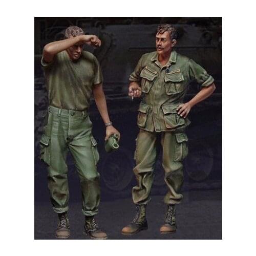 1/35 Resin Model Building Kit Figure Vietnam War U.S. G.I.s Take Five Nam