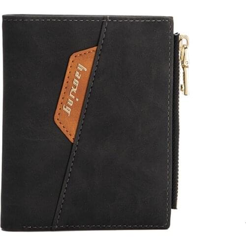 Male Money Wallet Vintage Card Holder 2021 New Leather Zipper Short Mens Wallet with Coin Pocket Clutch Purse Bag