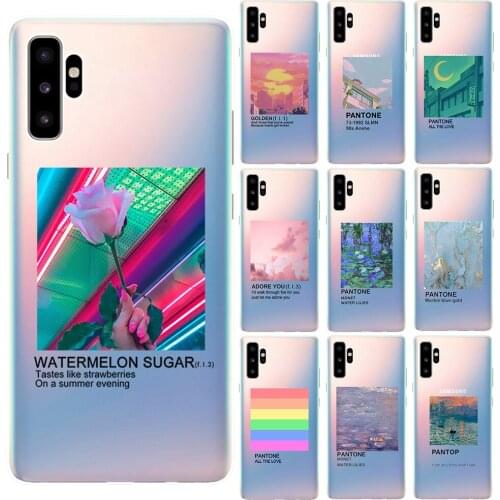 PANTONE ALL THE LOVE Soft Cover For Capa Samsung Galaxy Note 10 Lite Pro 5G Note 9 8 5 M10 M20 M30 M40 Silicone Phone Cases