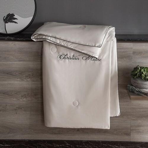 SISISILK New Spring Summer Quilt Smooth Blankets Solid Comforter duvet king queen Adults Kids Breathable summer free shipping