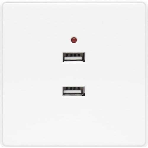 CXFG Surface Mounted Socket Home Dormitory Standard 220V To 5V Dual USB Socket 86 Type USB Two-Port USB Charging Socket Panel