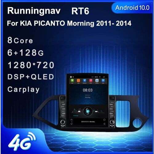 Runningnav For KIA PICANTO Morning 2011- 2014 RHD Tesla Type Android Car Radio Multimedia Video Player Navigation GPS